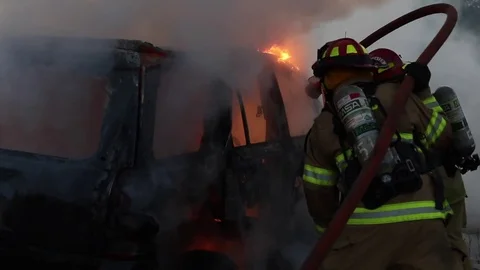CARE FIRE close up Video stock 70319338