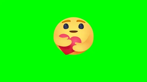 Care icon animated bouncing jumping on green screen background Stock Footage 131067917