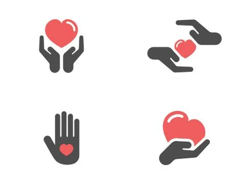 Care Icons Set Stock Illustration