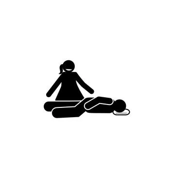 Care lay down rest icon. Element of seizure thin line icon Stock Illustration