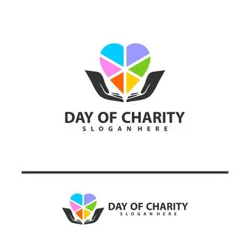 Care love logo vector template. Creative Care Love logo design concepts. Pe.. Stock Illustration