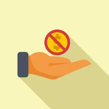 Care payment icon flat vector. Card error Stock Illustration