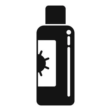 Care sunscreen bottle icon simple vector. Spa sun イラスト素材