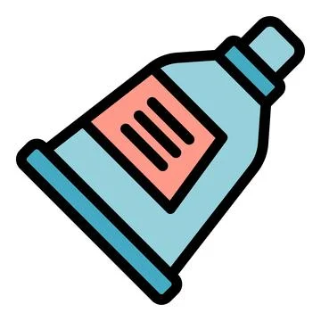 Care toothpaste icon vector flat Stock Illustration