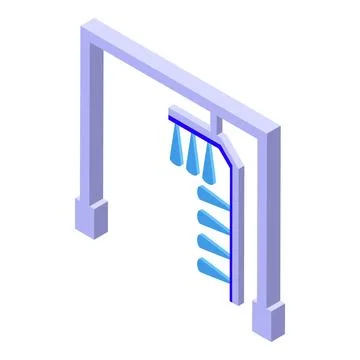 Care wash icon isometric vector. Auto wash イラスト素材