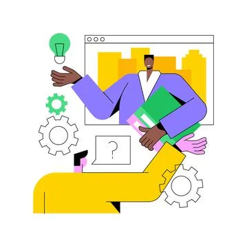 Career advice abstract concept vector illustration. Ilustración de archivo