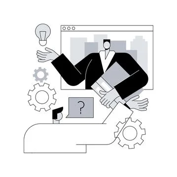 Career advice abstract concept vector illustration. Ilustración de archivo