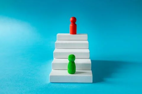 Career beginnings. Steps of development in the organization.  Stock Photos
