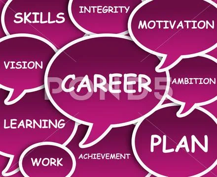 Career cloud Stock Illustration
