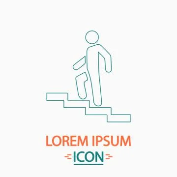 Career computer symbol Stock Illustration