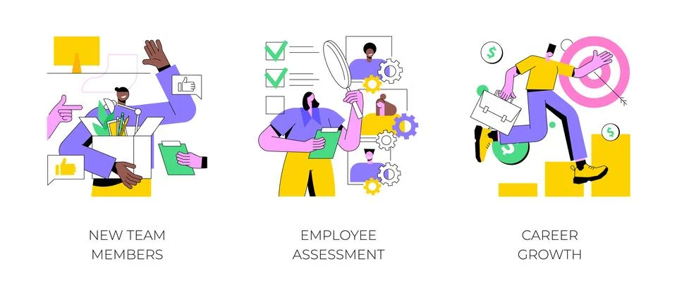 Career development abstract concept vector illustrations. Stock Illustration