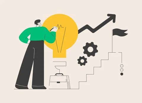 Career development abstract concept vector illustration. Stockillustratie