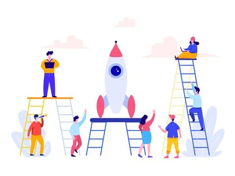 Career Development Concept for landing page, ui, web, homepage Stock Illustration