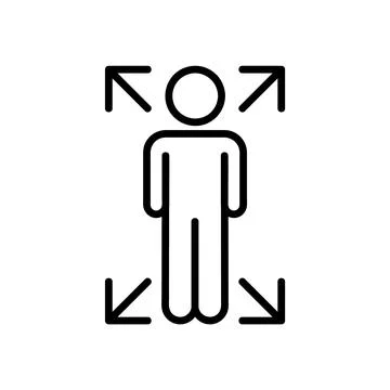 Career development flat icon. Pictogram for web. Line stroke. Isolated on whi Stock Illustration