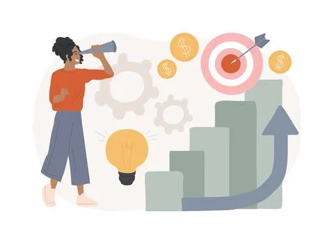 Career development isolated concept vector illustration. Ilustración de archivo