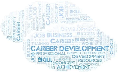 Career Development typography word cloud. 스톡 일러스트