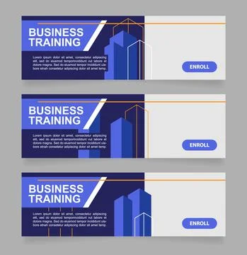 Career development web banner design template Ilustración de archivo