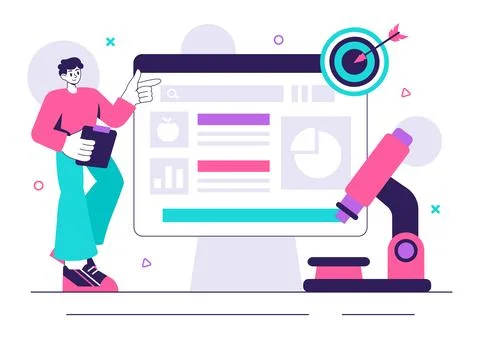 Career Education Vector Illustration Featuring a Growth Oriented Learning M.. Stock Illustration
