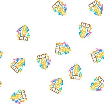 Career employee vector seamless pattern Stock Illustration