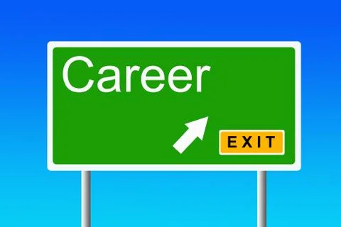 Career exit Stock Illustration