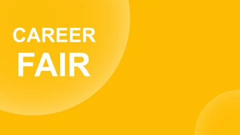 Career fair banner vector with copy space for business, marketing, flyers, ba Stock Illustration