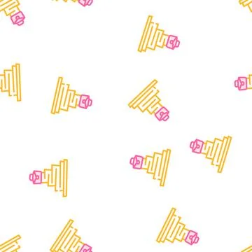 Career growth vector seamless pattern line Stock Illustration