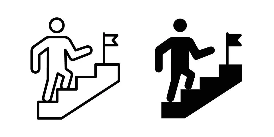 Career icon set, collection of vector icons Illustrazione stock