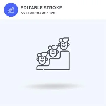 Career icon vector, filled flat sign, solid pictogram isolated on white, logo イラスト素材