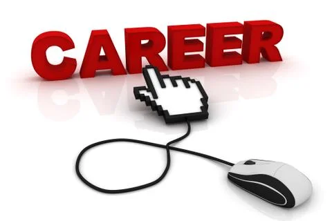 Career in the internet: a conceptual image Stock Illustration