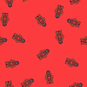 Career ladder missing rungs vector seamless pattern Illustrazione stock