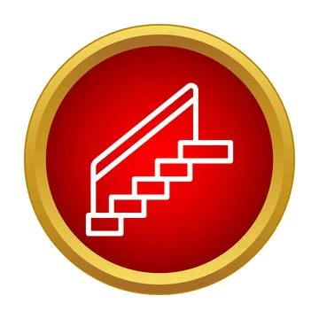 Career ladder steps icon representing business growth Illustrazione stock