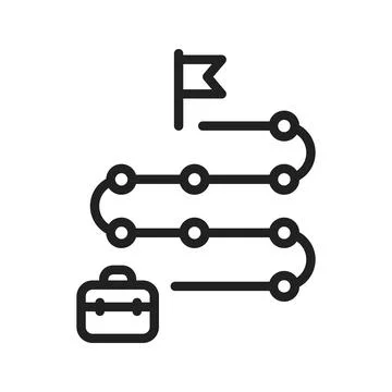 Career Path icon vector image. 스톡 일러스트