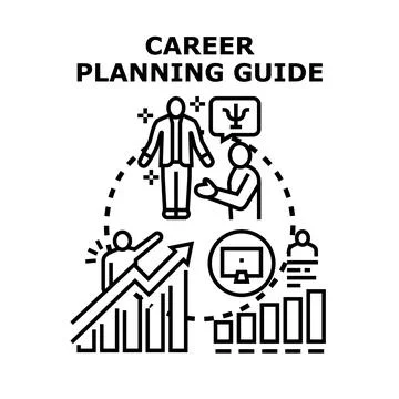 Career planning guide concept vector illustration Stock Illustration