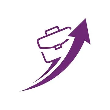 (Career Progression Symbol. Visualizing corporate triumph, this graphic ble.. Stock Illustration