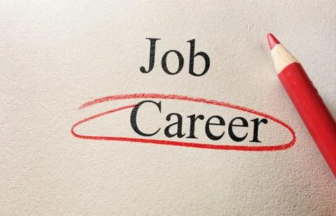 Career red circle Stock Photos