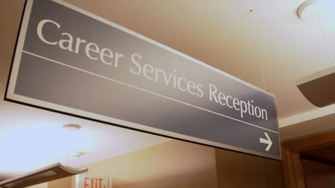 Career services reception Stock Footage 307327253