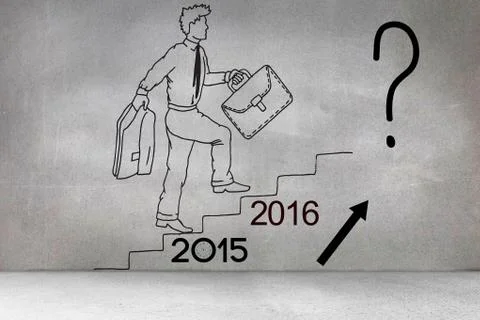 Career steps graphic Stock Illustration