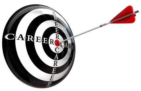 Career target conceptual image Stock Illustration