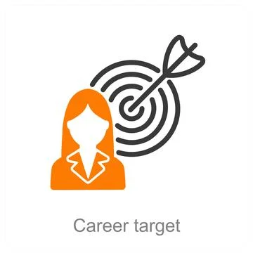 Career target Stock Illustration