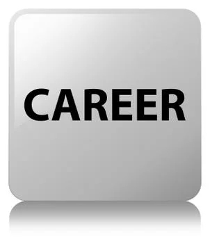 Career white square button Stock Illustration