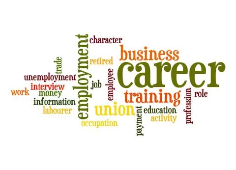 Career word cloud Stock Illustration