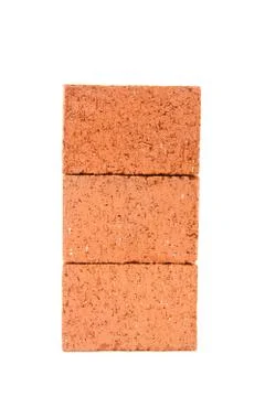 Carefully stacked bricks Foto stock