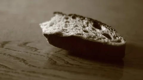 Carefully taking a slice of bread Stock Footage 51140462