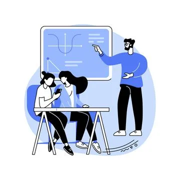 Careless students isolated cartoon vector illustrations. Stock Illustration