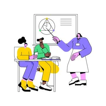 Careless students isolated cartoon vector illustrations. Stock Illustration