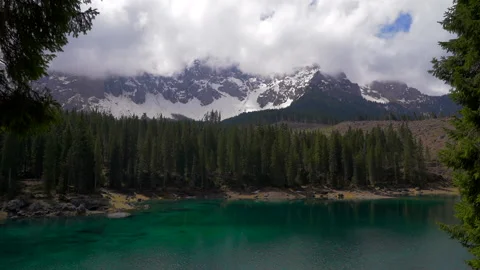 Caress Lake time laps Stock Footage 130386128