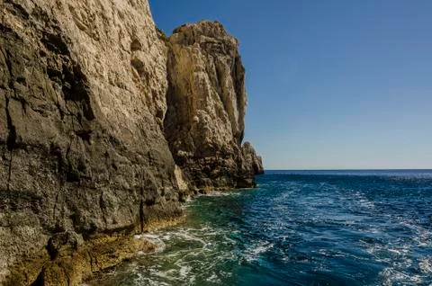 Caressing cliffs Stock Photos