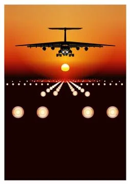 Cargo airplane Stock Illustration