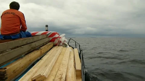 Cargo on the board. Stock Footage 56008280