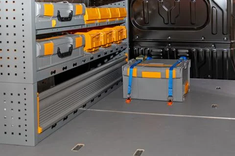 Cargo Box Van Stock Photos